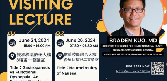 [演講公告]20240626-Neurocircuitry of Nausea by Dr. Braden Kuo